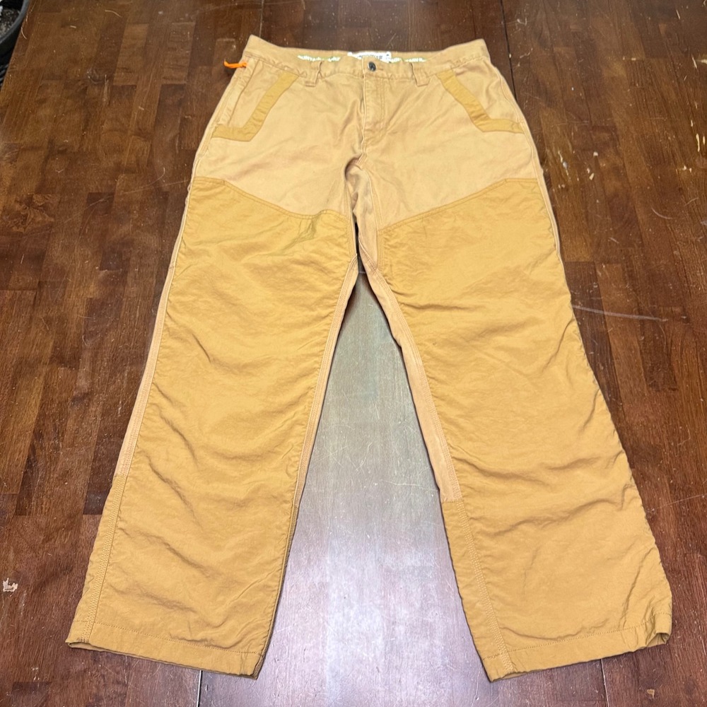 Mountain Khakis Alpine Utility Field Pants Mens 36x30 Tan Double Knee Canvas
